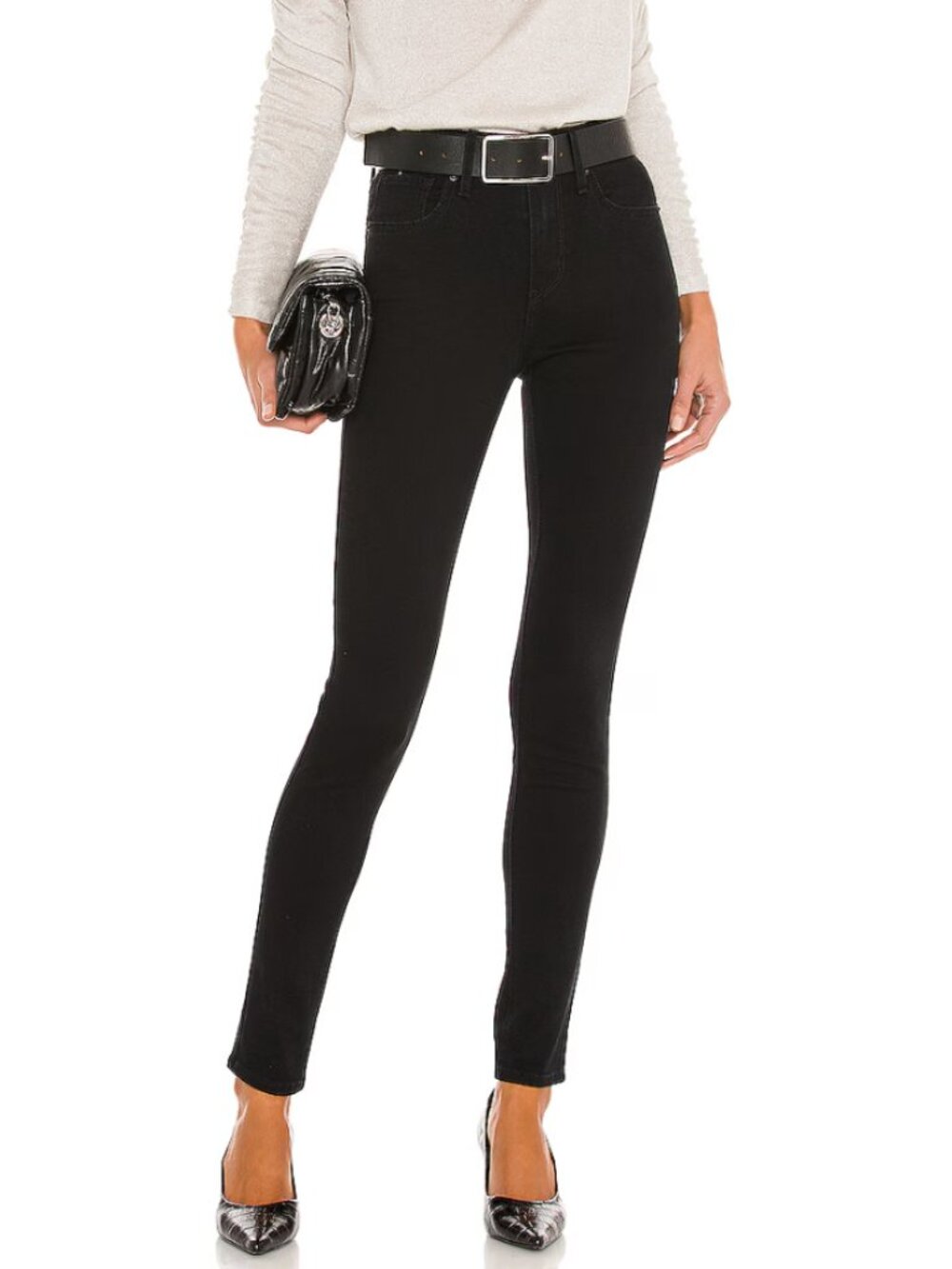 Levis 721 HIGH RISE SKINNY Black Size 27, Inseam 28